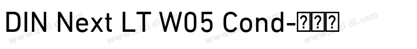DIN Next LT W05 Cond字体转换